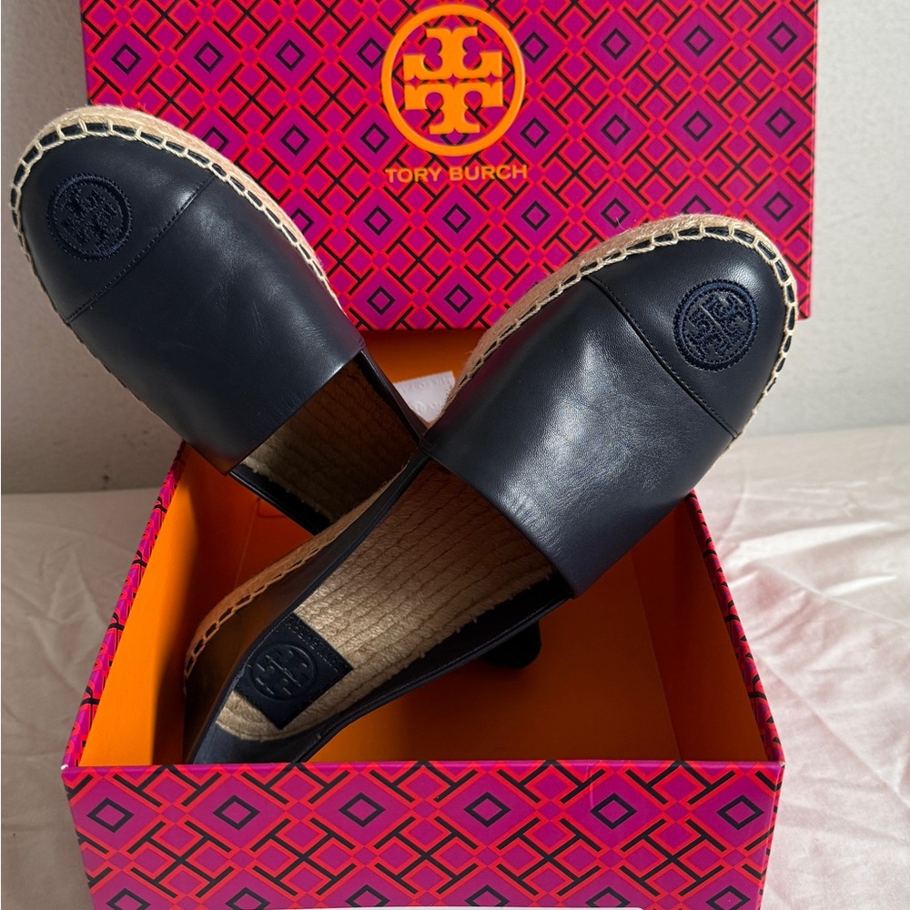 Tory Burch Navy Blue Espadrilles 🔹